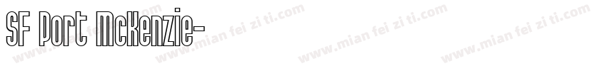 SF Port McKenzie字体转换